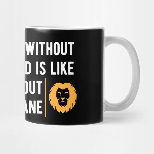 Beard - A man without beard is like a lion without a mane by KC Happy Shop